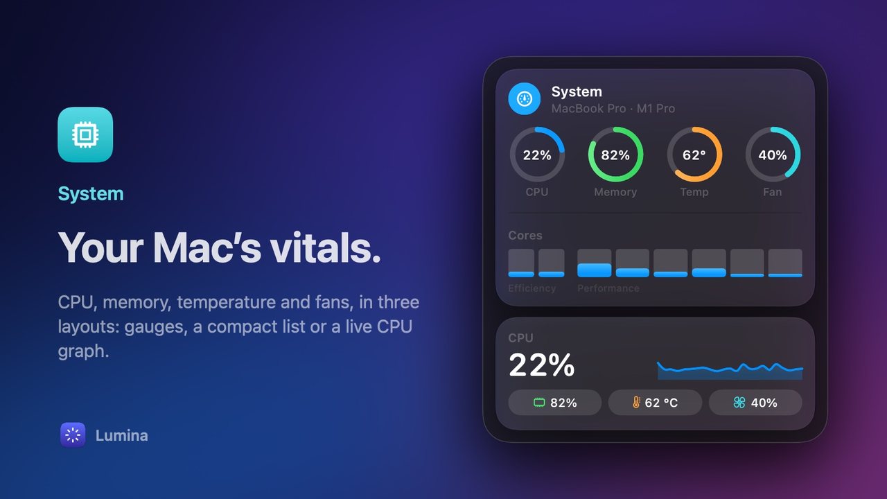 System: Your Mac’s vitals.
